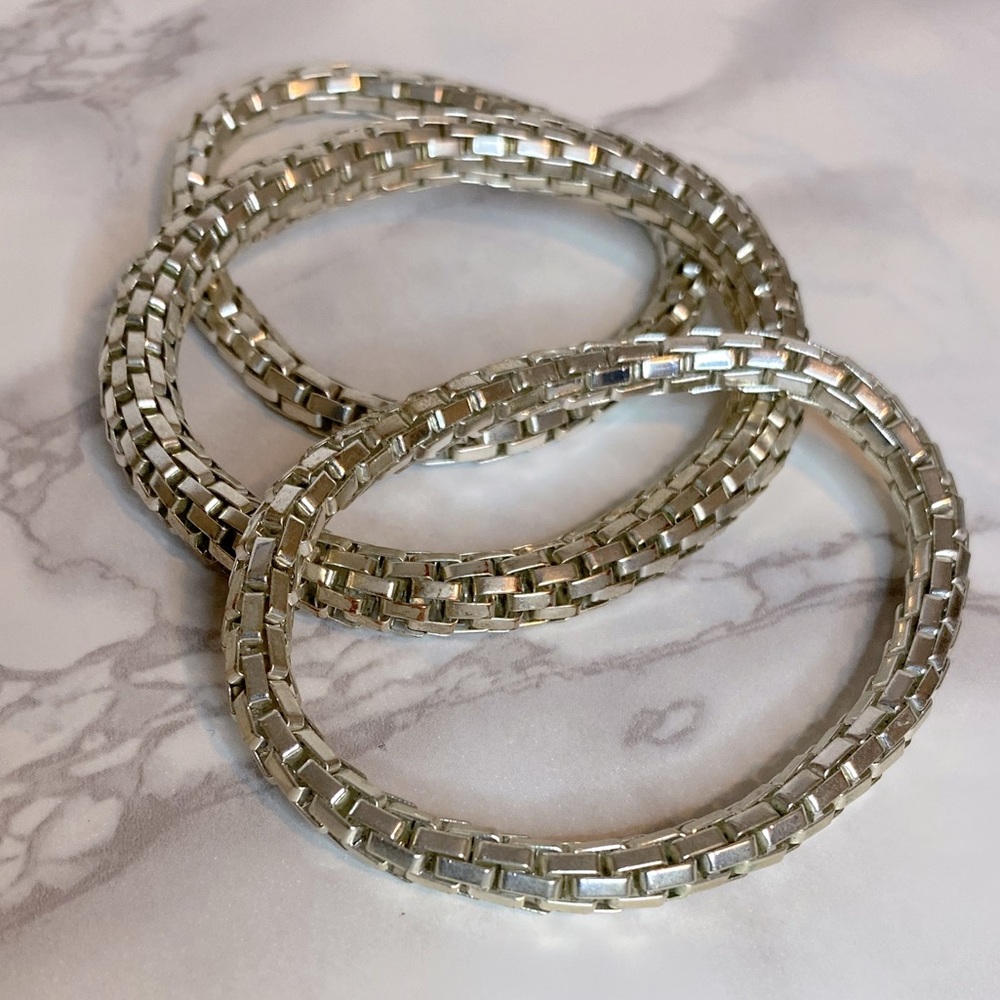 Silver bracelets